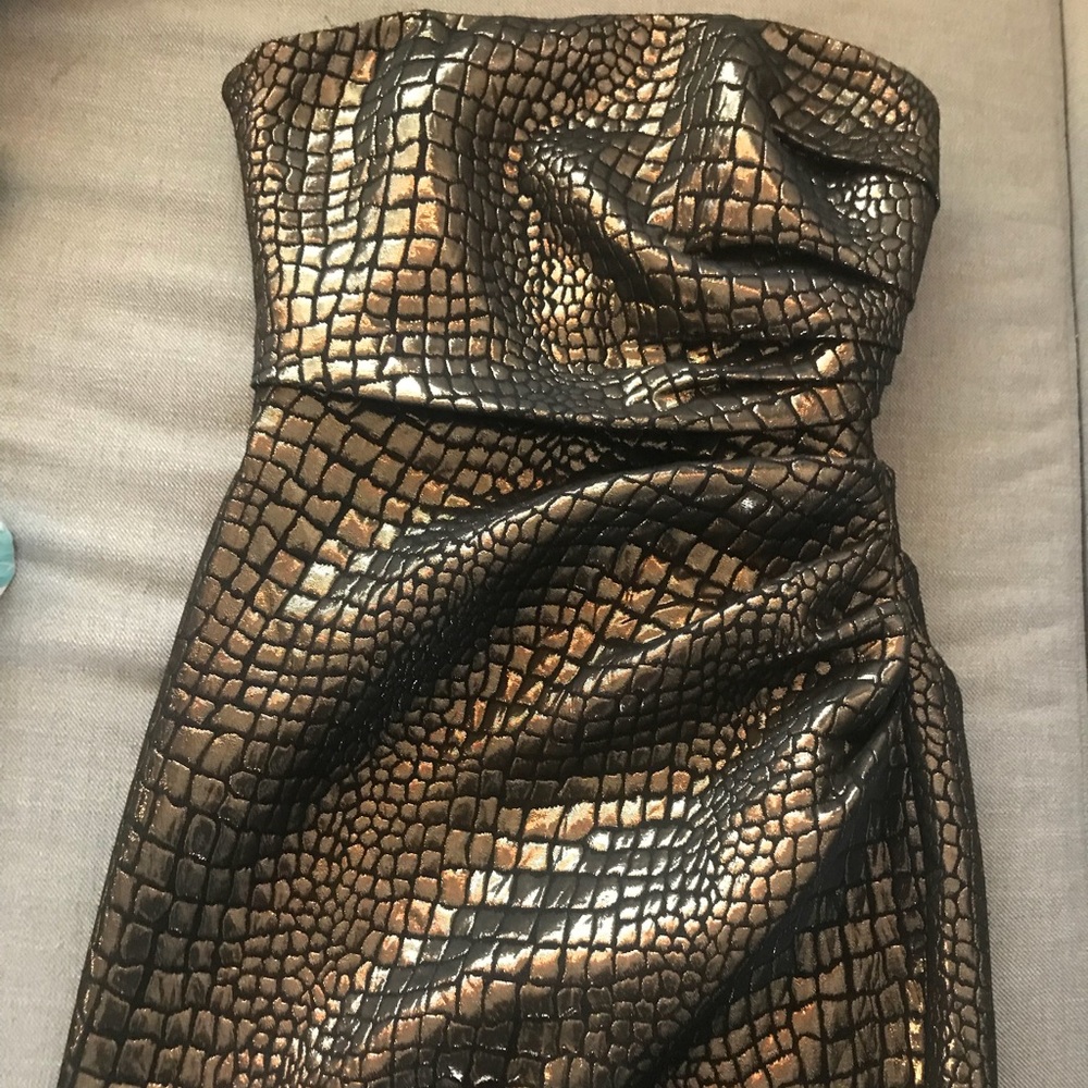 Black and Gold Badgley Mischka Dress
